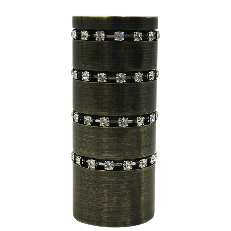 Set 2 capete galerie - model BURANO antique bras, 25mm