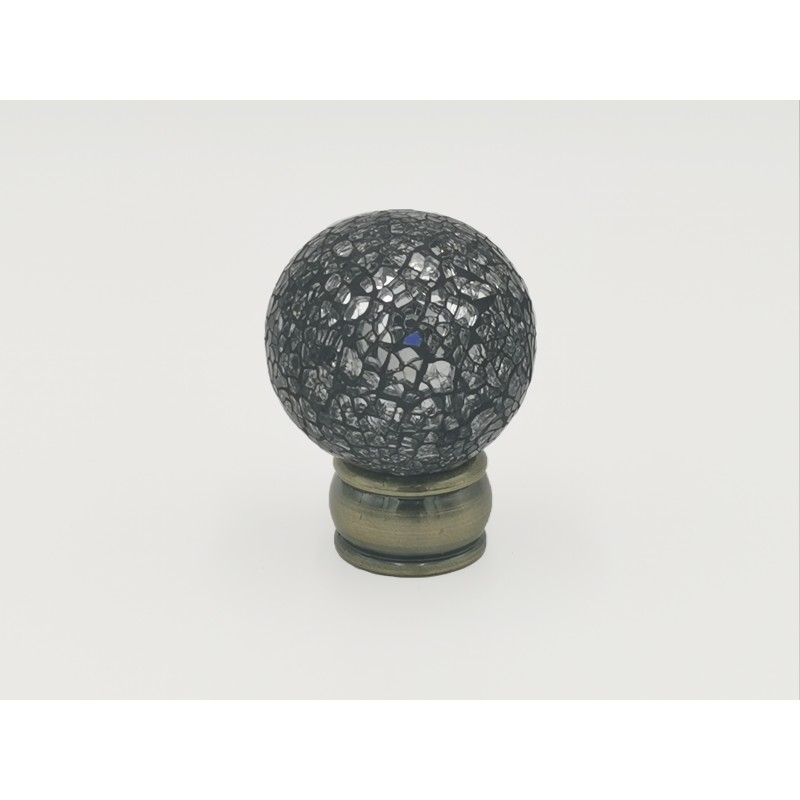 Set 2 capete galerie - model MURANO antique bras, 25mm