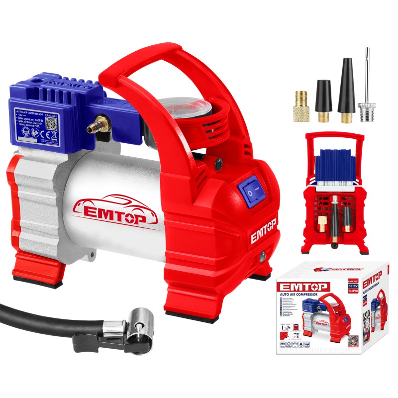 Compresor auto DC12V, 10bar