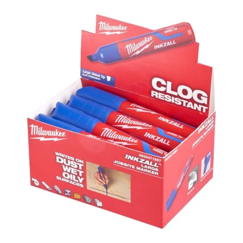 Marker Inkzall™ L, albastru, cu vârf lat, o bucată, (4932471557)