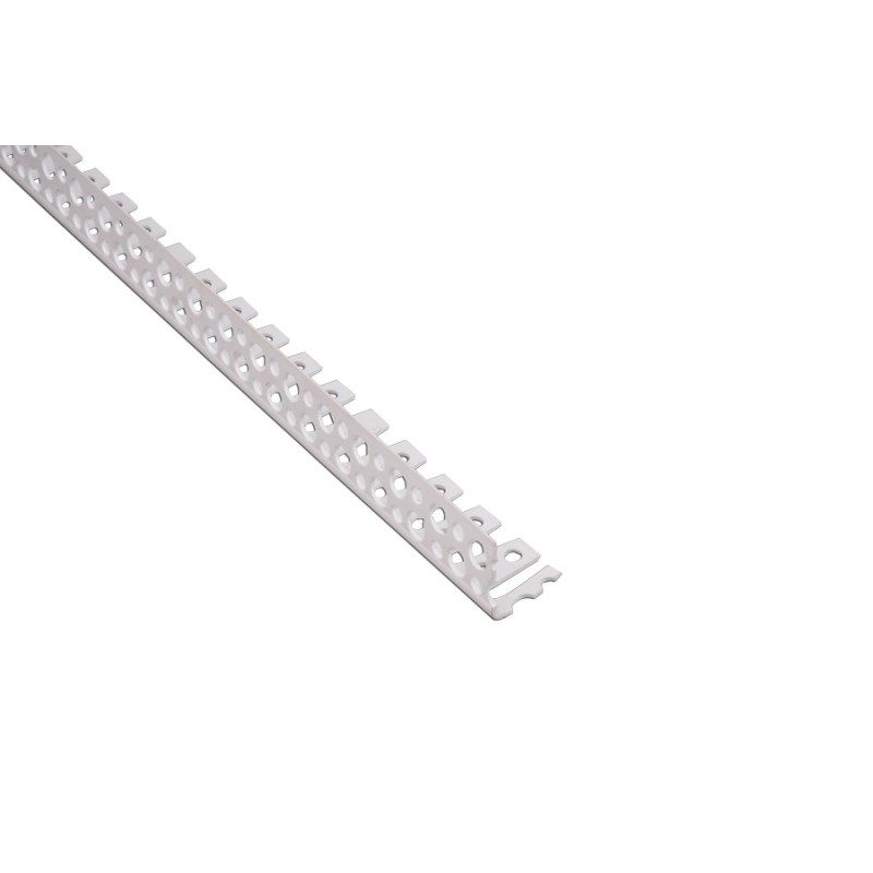 Profil de colt flexibil din PVC cu plasa, 7x7cm, 2.5m, verde