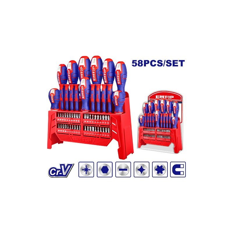 Set 58 bucăți de șurubelnițe
