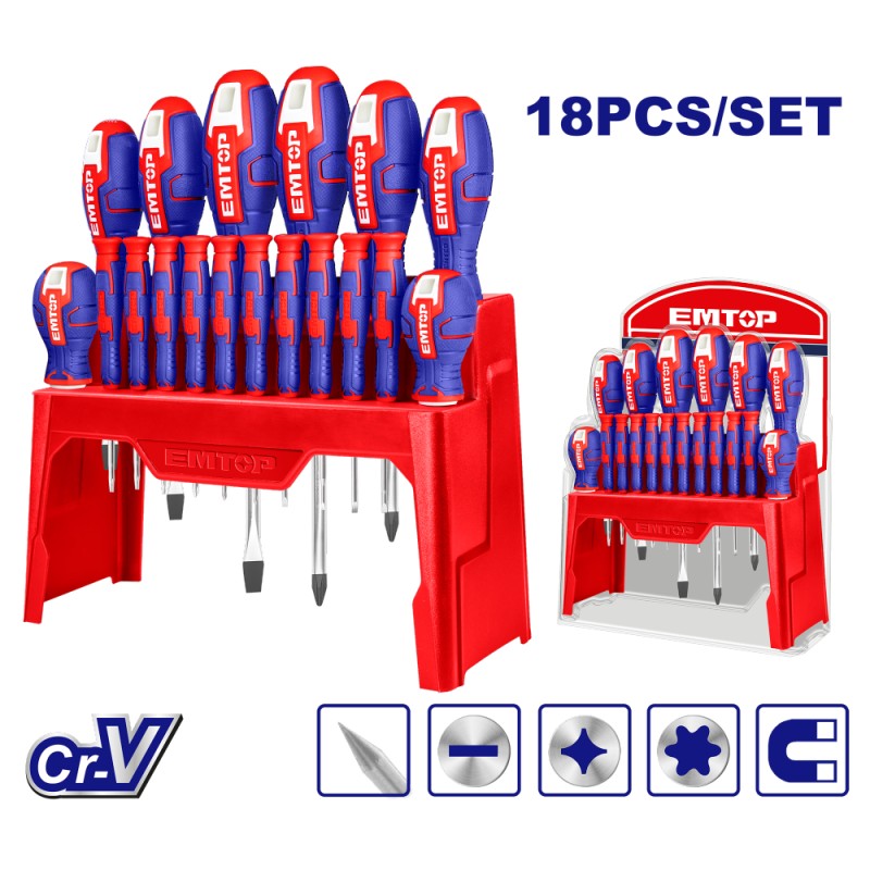 Set de 18 bucați de surubelnițe